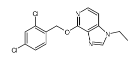 4-[(2,4-dichlorophenyl)methoxy]-1-ethylimidazo[4,5-c]pyridine结构式
