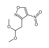 3-(2,2-dimethoxyethyl)-4-nitro-1,2-oxazole结构式