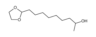 2-(8-Hydroxynonyl)-1,3-dioxolan结构式