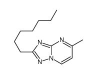 2-heptyl-5-methyl-[1,2,4]triazolo[1,5-a]pyrimidine结构式