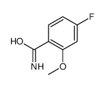 4-氟-2-甲氧基苯甲酰胺结构式