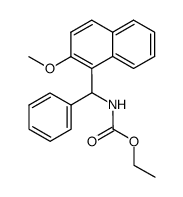 ethyl N-(phenyl(2-methoxy-1-naphthyl)methyl)carbamate结构式