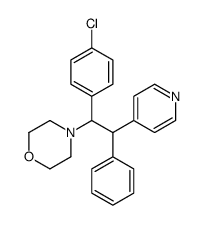 4-[1-(4-chlorophenyl)-2-phenyl-2-pyridin-4-ylethyl]morpholine Structure