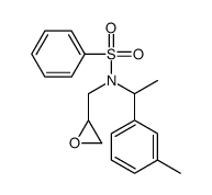N-[1-(3-methylphenyl)ethyl]-N-(oxiran-2-ylmethyl)benzenesulfonamide结构式
