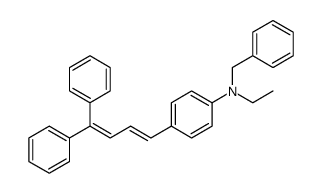 Benzenemethanamine, N-[4-[(1E)-4,4-diphenyl-1,3-butadien-1-yl]phenyl]-N-ethyl结构式