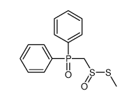 [methylsulfanylsulfinylmethyl(phenyl)phosphoryl]benzene Structure