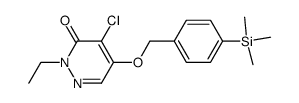 4-chloro-2-ethyl-5-(p-trimethylsilylbenzyloxy)-3-(2H)-pyridazinone Structure