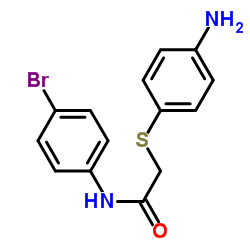 2-[(4-Aminophenyl)sulfanyl]-N-(4-bromophenyl)acetamide结构式