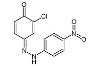 2-chloro-4-[(4-nitrophenyl)hydrazinylidene]cyclohexa-2,5-dien-1-one结构式