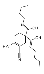 4-amino-1-N,1-N'-dibutyl-3-cyanocyclohex-3-ene-1,1-dicarboxamide结构式