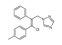 1-[3-chloro-3-(4-methylphenyl)-2-phenylprop-2-enyl]-1,2,4-triazole Structure