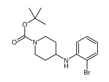 1-Boc-4-(2-溴苯氨基)-哌啶结构式