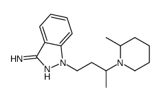 1-[3-(2-methylpiperidin-1-yl)butyl]indazol-3-amine结构式