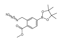 methyl 2-(azidomethyl)-4-(4,4,5,5-tetramethyl-1,3,2-dioxaborolan-2-yl)benzoate结构式