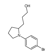 3-[1-(4-bromophenyl)pyrrolidin-2-yl]propan-1-ol结构式