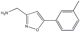 3-间甲苯基-5-异恶唑甲胺结构式