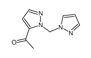 1-[2-(pyrazol-1-ylmethyl)pyrazol-3-yl]ethanone结构式