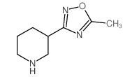 3-(5-甲基-1,2,4-噁二唑-3-基)哌啶结构式