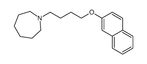 1-(4-naphthalen-2-yloxybutyl)azepane结构式