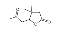 4,4-dimethyl-5-(2-oxopropyl)oxolan-2-one Structure