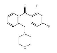 2,4-DIFLUORO-2'-MORPHOLINOMETHYL BENZOPHENONE结构式