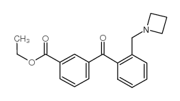 2-AZETIDINOMETHYL-3'-CARBOETHOXYBENZOPHENONE Structure