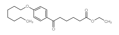 ETHYL 6-(4-HEPTYLOXYPHENYL)-6-OXOHEXANOATE Structure