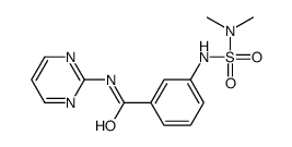 3-(dimethylsulfamoylamino)-N-pyrimidin-2-ylbenzamide结构式