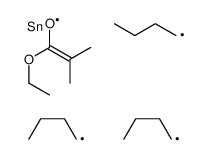 ethyl 2-methyl-2-tributylstannylpropanoate结构式