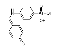 [4-[(4-oxocyclohexa-2,5-dien-1-ylidene)methylamino]phenyl]arsonic acid Structure