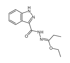 N-ethoxypropylidenehydrazide de l'acide indazole-carboxylique-3 Structure