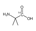 2-methylalanine carboxy-14c hydrochloride结构式