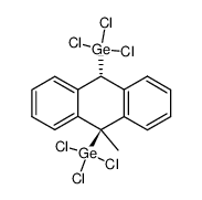 trans-9,10-bis(trichlorogermyl)-9-methyl-9,10-dihydroanthracene Structure