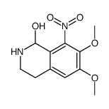 6,7-dimethoxy-8-nitro-1,2,3,4-tetrahydroisoquinolin-1-ol结构式