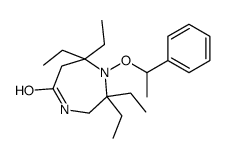 2,2,7,7-tetraethyl-1-(1-phenylethoxy)-1,4-diazepan-5-one Structure