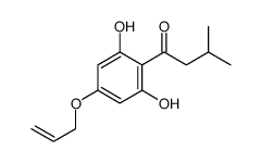 1-(2,6-dihydroxy-4-prop-2-enoxyphenyl)-3-methylbutan-1-one Structure