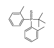 tert-butyl-bis(2-methylphenyl)-sulfanylidene-λ5-phosphane结构式