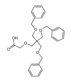 (3-benzyloxy-2,2-bis(benzyloxymethyl)propoxy)aceticacid Structure