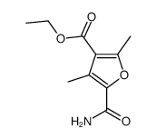 ethyl 5-carbamoyl-2,4-dimethylfuran-3-carboxylate结构式