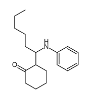 2-(1-anilinohexyl)cyclohexan-1-one Structure