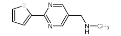 N-methyl-1-(2-thiophen-2-ylpyrimidin-5-yl)methanamine结构式