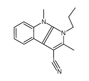 2,4-dimethyl-3-propylpyrrolo[2,3-b]indole-1-carbonitrile结构式