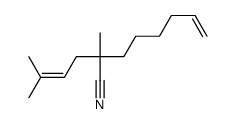 2-methyl-2-(3-methylbut-2-enyl)oct-7-enenitrile结构式