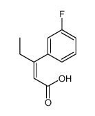 3-(3-fluorophenyl)pent-2-enoic acid Structure
