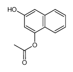 1-acetoxy-3-hydroxynaphthalene Structure