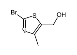 (2-溴-4-甲基噻唑-5-基)甲醇结构式