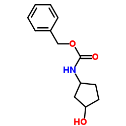 Benzyl (3-hydroxycyclopentyl)carbamate structure