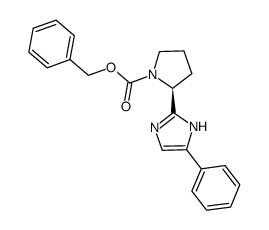 2-(5-phenyl-1H-imidazol-2-yl)-pyrrolidine-1-carboxylic acid benzyl ester结构式