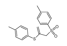 3-p-tolylsulphonyl-2-p-tolylthiopropene结构式