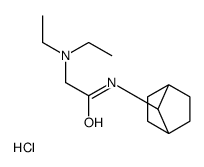 N-(7-bicyclo[2.2.1]heptanyl)-2-(diethylamino)acetamide,hydrochloride Structure